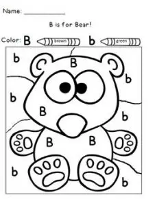 Color by Letter Preschool Printables