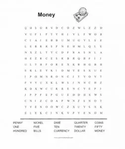 Currencies Word Search Answers