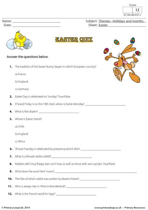 Easter Trivia Questions Printable Printable Word Searches