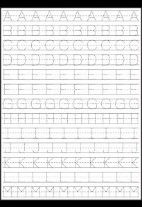 Free Alphabet Tracing Worksheets