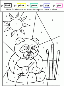 Free Color by Letter Worksheets for Kindergarten