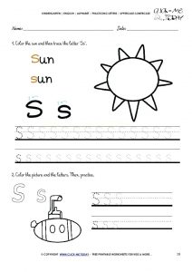 Free Letter S Printable Worksheets Preschool