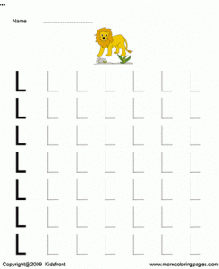 Free Printable Letter L Tracing Worksheets