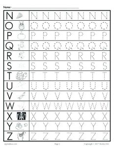 Free Printable Letter Tracing Worksheets