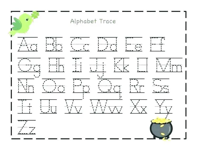 Preschool Letter Tracing Worksheets