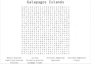 Galapagos Islands Word Search