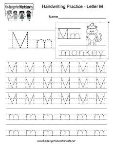 Letter M Worksheet for Toddlers