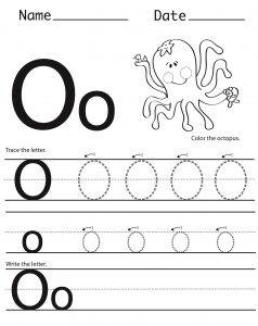 Letter O Worksheet