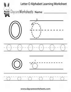 Letter O Worksheets for Worksheets