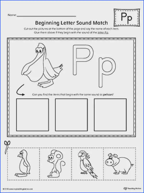 14 Constructive Letter P Worksheets Kitty Baby Love