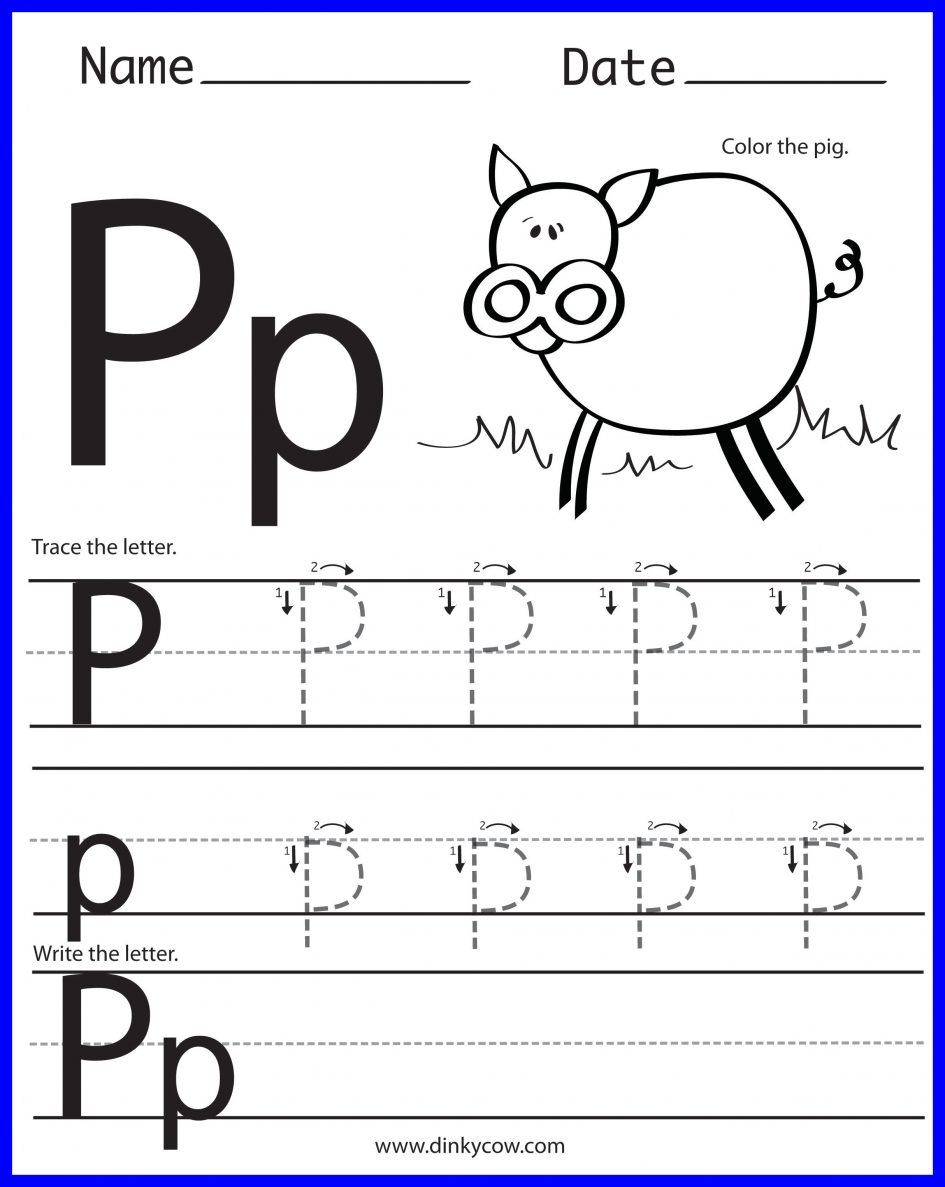 14 Constructive Letter P Worksheets Kitty Baby Love