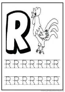 Letter R Writing Worksheets for Toddlers