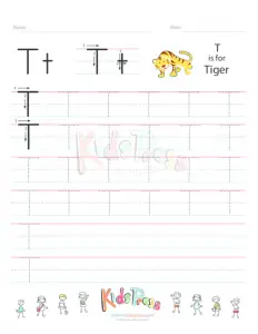 Letter T Handwriting Worksheet