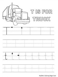 Letter T Worksheets for First Grade Toddlers