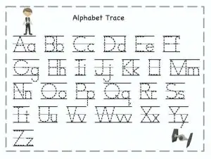 Letter Tracing Activity Practice Worksheets for 3 Year Olds Toddlers