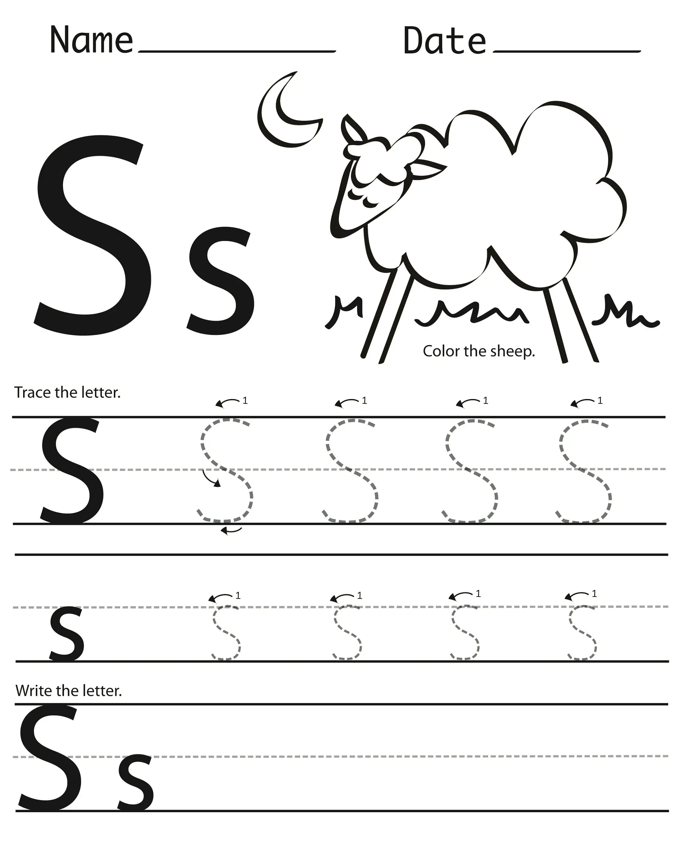 19 Cool Letter S Worksheets - Kitty Baby Love