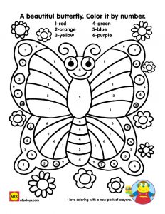 8 Exciting Butterfly Color by Number Worksheets