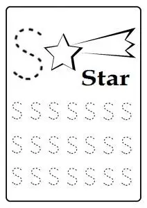 Tracing Letter S Worksheets for Kindergarten