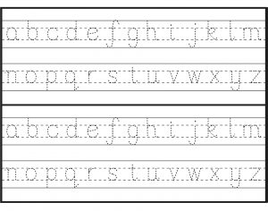Tracing Letters Template