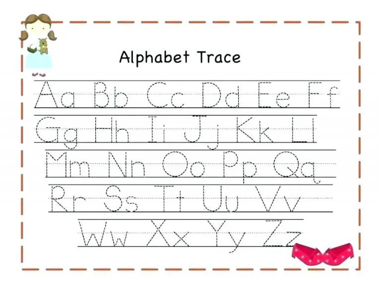 42 Educative Letter Tracing Worksheets | KittyBabyLove.com