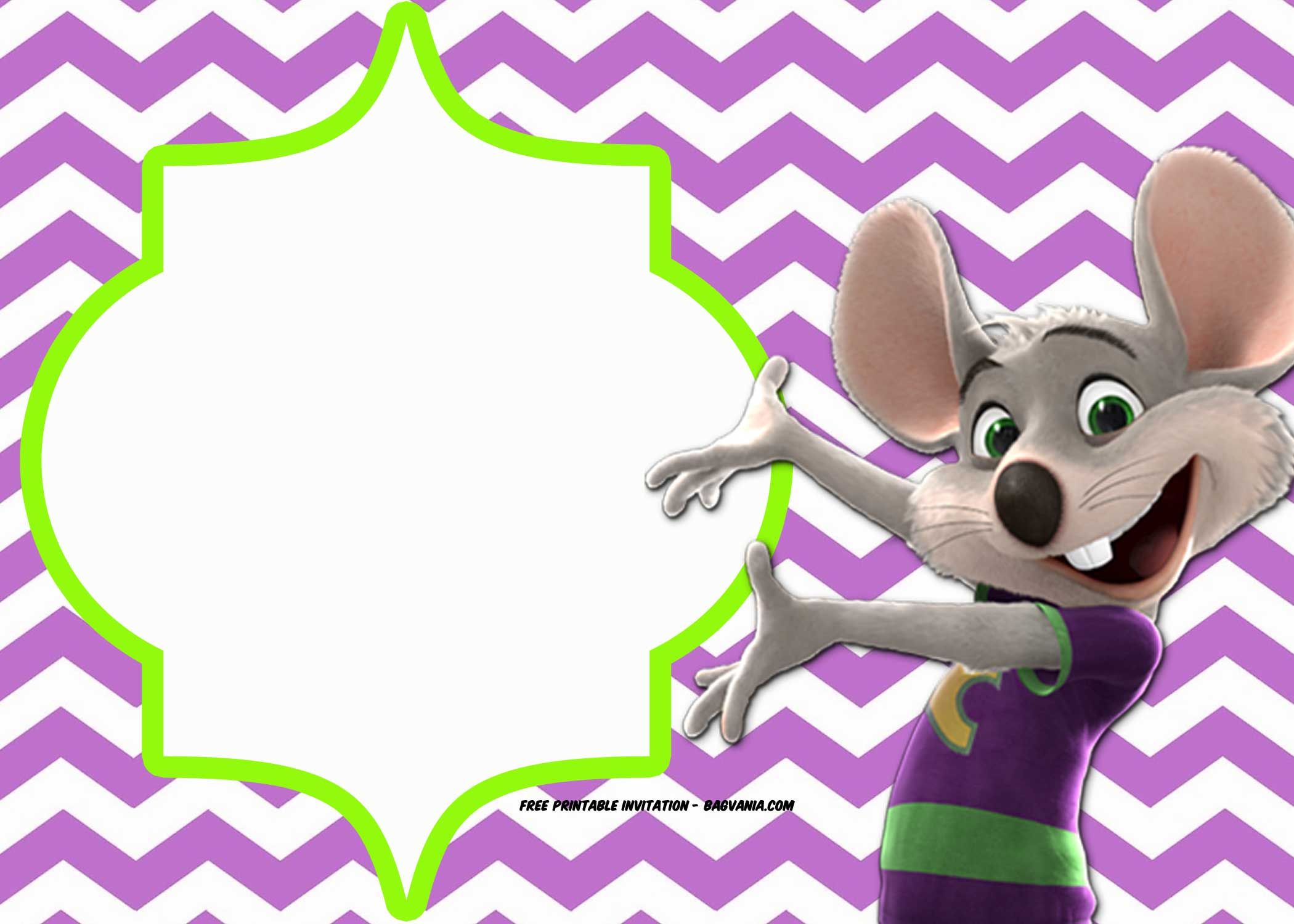 Chuck E Cheese Invitations Chuck Cheese Invitation Invitations 