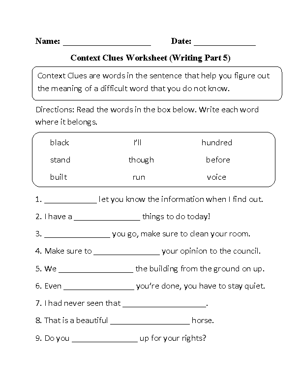 context-clues-worksheet-5th-grade