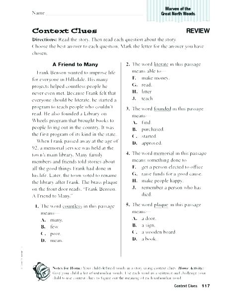 38 Interesting Context Clues Worksheets Kitty Baby Love