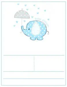 Elephant Themed Baby Shower Invites
