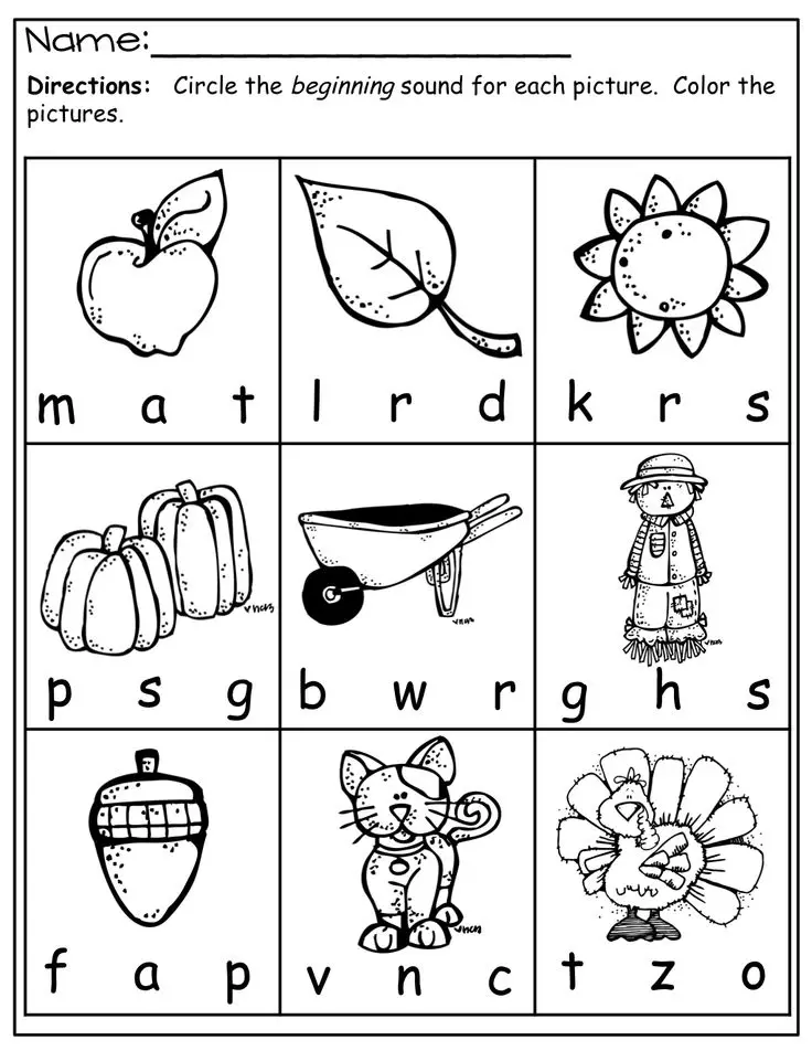 30 Beginning Sounds Worksheets For Little Ones Kitty Baby Love