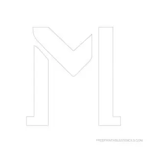 Free Large Letter M Stencils For Walls to Print and Cut Out