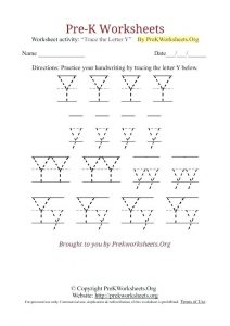 Free Letter Y Worksheets