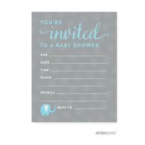 Free and Printable Baby Shower Invitations for Boys