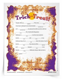 Halloween Mad Libs Printable Middle School