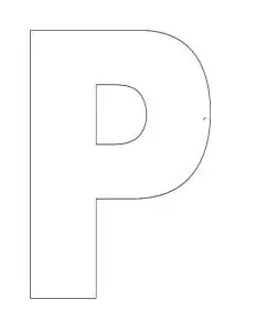 Large Letter P Stencil Free To Print