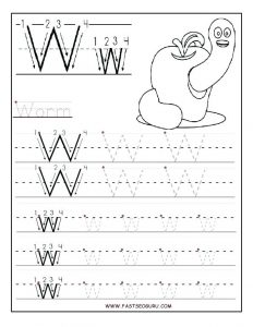 Letter W Worksheets