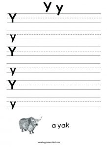 Letter Y Sound Worksheets