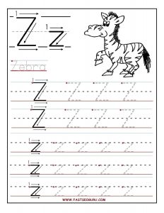 Letter Z Worksheets