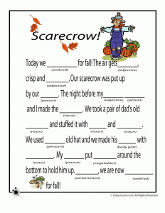 Spooky Mad Libs Halloween Story