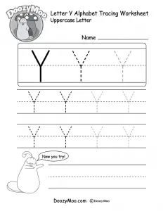 The Letter Y Worksheets for Preschool