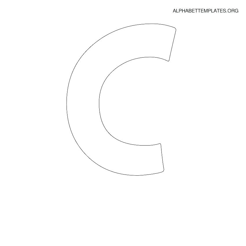 Large Letter C Template