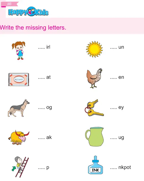 36 Entertaining Missing Letters Worksheets - Kitty Baby Love