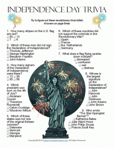 4th Of July Trivia