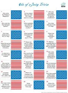 4th Of July Trivia for Seniors Adults