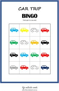 Car Bingo Game