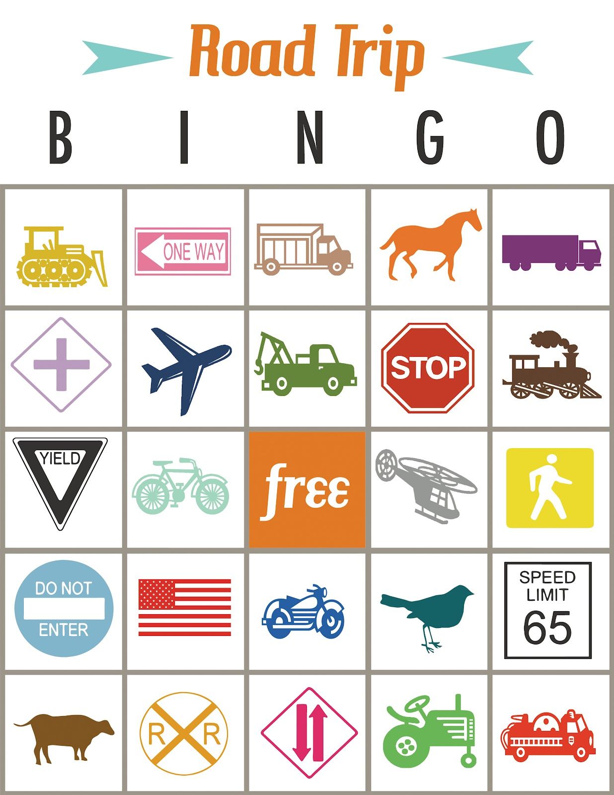 free-car-bingo-printable