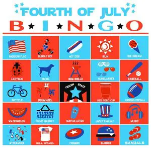 Free 4th of July Bingo Cards