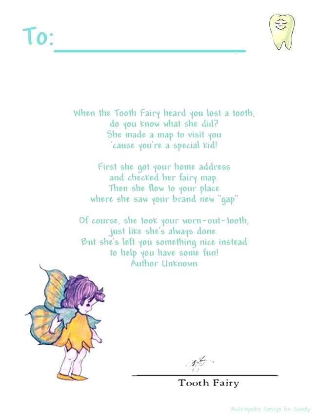 Tooth Fairy Letters Printable