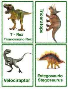 Free Printable Dinosaur Flash Cards