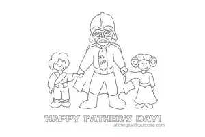 Funny Printable Father’s Day Cards to Color