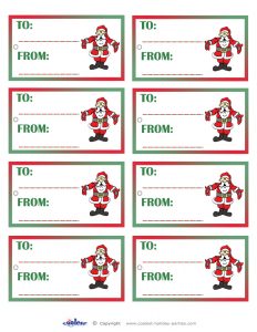 Funny Secret Santa Gift Tags